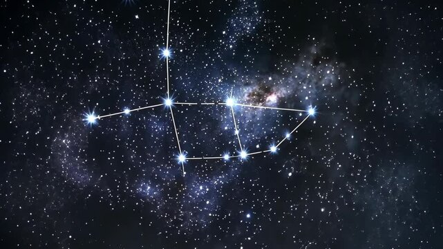 The constellation Cepheus shines brightly in the night sky