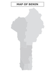 Obraz premium African Countries Geography Political map. Political map of country with capital, province or state capital, major cities and town.
