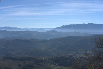 Fototapeta premium overlooking the city & Mountain range