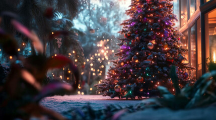 Sparkling christmas tree