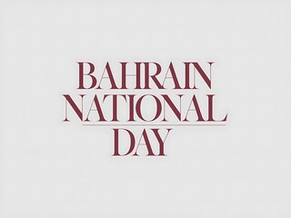 Text Graphic for Bahrain National Day