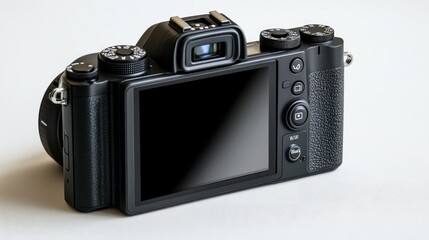 Black Digital Camera with Blank LCD Screen