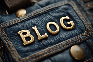 Content showcase, creative banner highlighting word Blog, designed to attract audience interest, enhance online presence, appealing visuals, compelling messaging for dynamic digital experience.