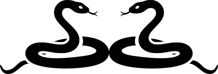 Obraz premium Mesmerizing Vector Snake Art: A Journey Through Digital Illustrations, The Intricate World of Vector Serpents: Designs and Patterns, Venomous Beauty: Exploring Creative Snake Vectors in Digital Art