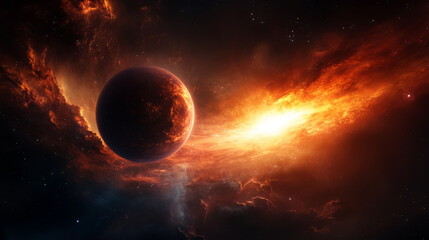 Obraz premium Cosmic explosion