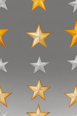 Obraz premium Minimalistic icon of a star symbol representing excellence and aspiration on white background.