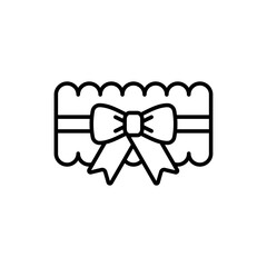 simple wedding garter belt icons, simple style design inspiration for any interface and purpose	suitable for symbols and more