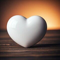 White Heart, love, romantic, art,icon, valentine 