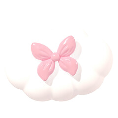 3D Cute Cloud Sticker