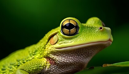 Fototapeta premium Details of frog skin, bright green, natural texture, 3D illustration.