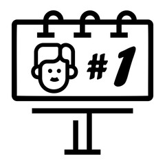 politician Line Icon