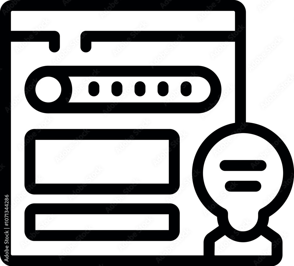 Aufkleber website survey showing customer satisfaction rating with loading bar progress