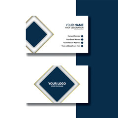 Sleek & Stylish Luxury Business Card with Gold Accents