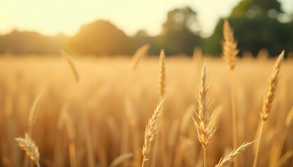Obraz premium The Golden Rice Fields and Autumn Landscape: The Season of Harvest
