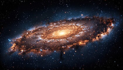 Fototapeta premium A galaxy isolated on transparent background. 
