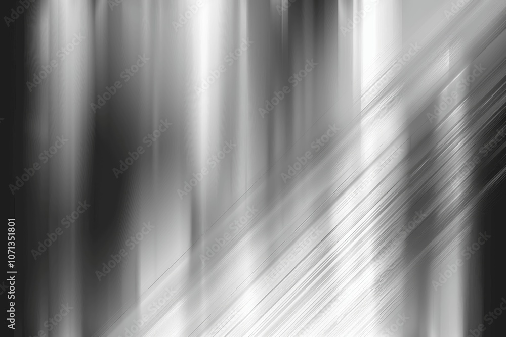 Aufkleber Shiny silver metallic gradient background with blurred texture for design and print
