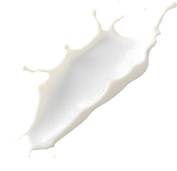 Milk Splash Isolated on transparent background