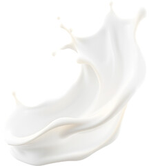 Milk Splash Isolated on transparent background