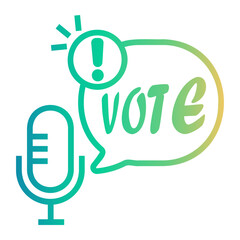 information Line Gradient Icon