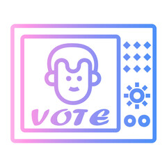 propaganda Line Gradient Icon