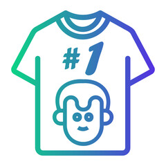 vote Line Gradient Icon