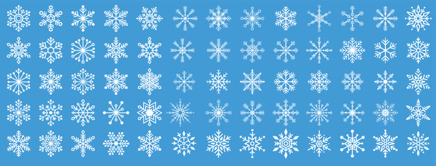 Snow Icons. Snowflakes Vector Icons. Winter Icons. Snow or Snowflake symbol. Snow. Snowflakes