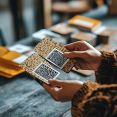 Fototapeta premium hand and book