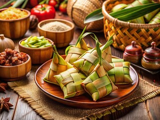 Indonesian Eid: Ketupat and other regional specialties.