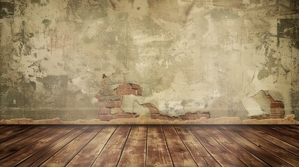 Mottled Wall with Cracked Retro Vintage Background - an intriguing and textured visual. The vintage design adds character and charm to the overall aesthetic.