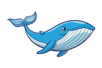 a whale line art vector white background