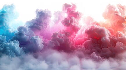 Fototapeta premium Abstract pink party fog. Isolated blue, teal, purple , aqua smoke cloud or think cloud. 
