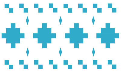 Obraz premium Blue Checkerboard Background Vector Abstract Seamless Pattern 