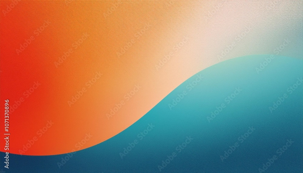 Poster vibrant horizontal stripes create a soft, abstract design in a minimalist style