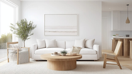 Serene Minimalist Living Room 