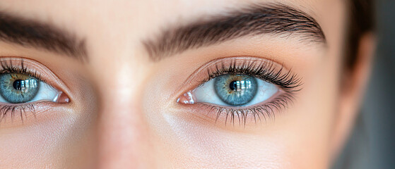 Naklejka premium Detailed assessment of eye health and vision. Management of cataracts glaucoma