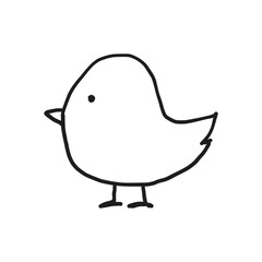 ひよこの手書きイラスト
