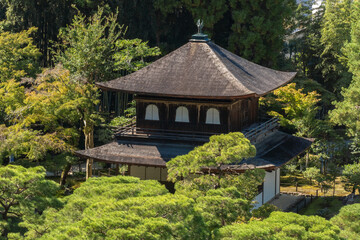 Ginkakuji Temple or Silver Pavilion, Kyoto, Japan