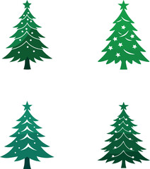 Fototapeta premium Classic and Modern Christmas Tree Styles for a Festive Home Look