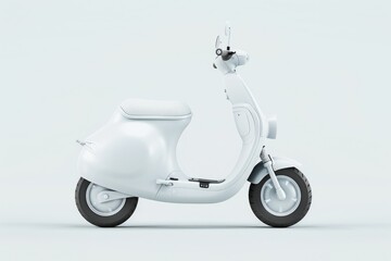 Obraz premium Hyper-Realistic 3D Compact Electric Scooter with LED Display for Urban Commuting