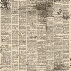 Obraz premium Grungy newsprint texture, text overlay area, flat design illustration