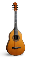 Fototapeta premium Without background Classic wooden guitar with traditional design and acoustic sound quality