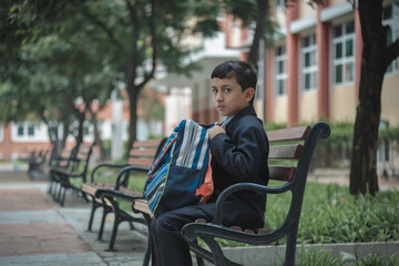 Obraz premium happy school kid 