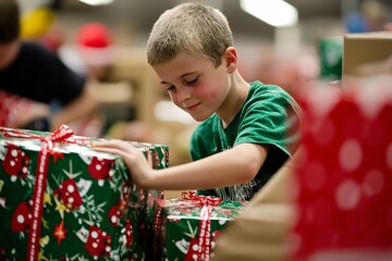 Operation Christmas Child engages volunteers in assembling thoughtful gifts for underprivileged children, showcasing the spirit of generosity and compassion.