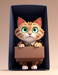 &ldquo;Curiosity Killed the Cat&rdquo; &ndash; An Illustration of a Cat Peeking Into a Box with a Suspicious Glow Emerging from It