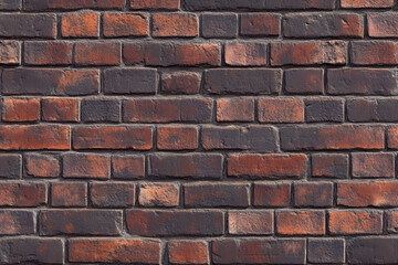 Obraz premium A high-resolution texture of weathered, multi-colored bricks is perfect for background use in design projects, adding a touch of history and rustic charm.
