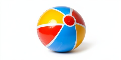 Obraz premium A beach ball on a clean white background