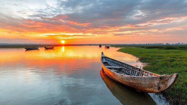As the sun dips below the horizon, the sky transforms into a breathtaking canvas of vibrant colors &ndash; from fiery oranges and reds to soft pinks and purples