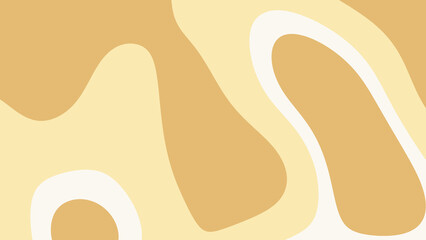 Abstract background with curved shapes in yellow and brown. Suitable for modern designs, brochures, packaging, and digital art projects.