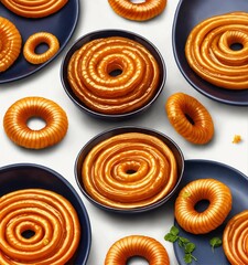 Fototapeta premium Mouthwatering Food and Drink Photography Featuring Delicious Meals, Refreshing Beverages, and Vibrant Ingredients