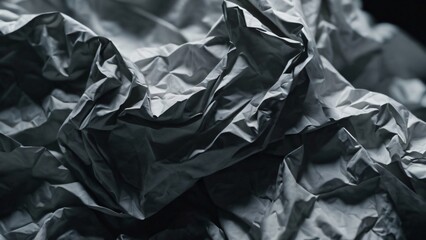 High-resolution wrinkled paper texture with intricate creases and folds, creating a realistic 3D effect. Perfect for backgrounds, overlays, or design enhancements in digital art, mockups, and advertis